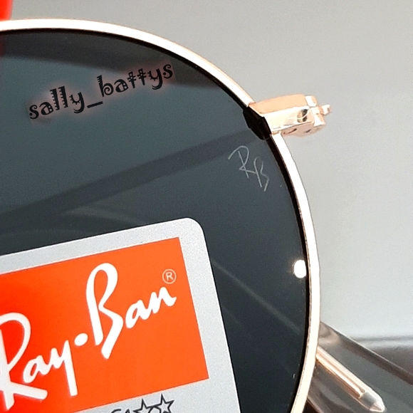 RayBan (Store Display) Round Metal Green Lenses RB3447 - Picture 8 of 14